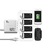 DJI Mavic Air 6 in 1 Çoklu Hızlı Pil Şarj Cihazı 2 USB Çıkışlı 