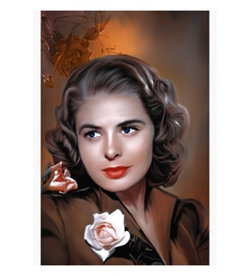 Ingrid Bergman Tablo Ahşap Poster Dekoratif