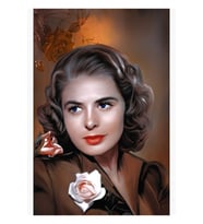 Ingrid Bergman Tablo Ahşap Poster Dekoratif
