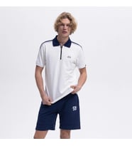 Ellesse Erkek Polo Yaka Kırık Beyaz Tişört - EM169-1-OF