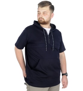 Mode XL Büyük Beden Sweat Kapşon Ted 22560 Lacivert