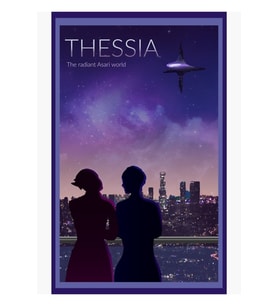 Mass Effect Thessia Seyahat Poster Hayran Sanatı Tablo Ahşap Poster Dekoratif