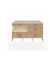 Kronos Konsol Tek Raflı 4 Çekmeceli 2 Kapaklı 176x59x99 Aytaşı-Çam