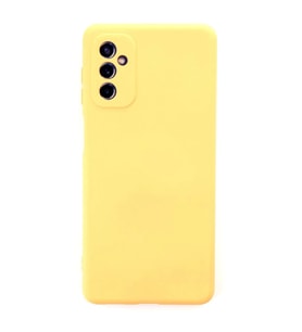 Newface Samsung Galaxy M52 5G Kılıf Nano içi Kadife Silikon - Sarı