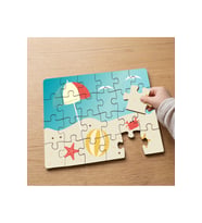 Plaj - Deniz - Kumsal Tasarımlı 24 Parça Ahşap Çocuk Puzzle MPK0288