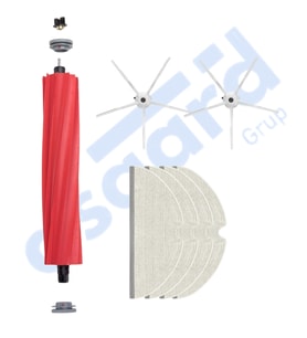 ROBOROCK Q7 , Q7+ , Q7 MAX , Q7 MAX+  Uyumlu 1 Ana Fırça 2 Yan Fırça 4 Mop PKT-iasgf0000508