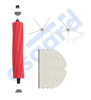 ROBOROCK Q7 , Q7+ , Q7 MAX , Q7 MAX+  Uyumlu 1 Ana Fırça 2 Yan Fırça 4 Mop PKT-iasgf0000508