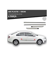 SKODA RAPİD YAN KAPI KORUMA ÇITASI PLASTİK + KROM