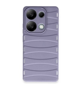 Xiaomi Redmi Note 13 Pro 4G Kılıf Bibercas Silikon Kapak - Lila
