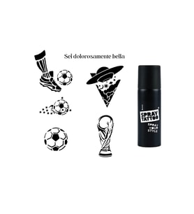 Futbol Spray Tattoo İle Geçici Dövme Yapma Seti