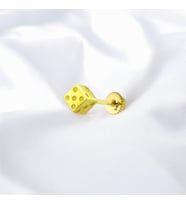 Glorria Altın Zar Helix Piercing