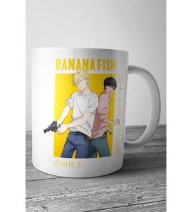 Banana Fish Ash Lynx Eiji Okumura Card Anime Pullover Baskılı Kupa Bardak