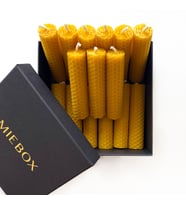 Doğal Petek Balmumu Mum Seti 16'lı Beewax Candles Wish Candles