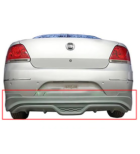 Fiat Linea Custom Arka Ek 2007 2008 2009 2010 2011 2012 Makyajsız Kasa Mat Siyah Plastik