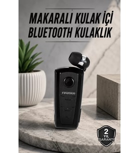Tüm Telefonlara Uyumlu Mikrofonlu Titreşimli Makaralı Bluetooth Kulakiçi Kulaklık
