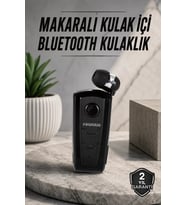 Tüm Telefonlara Uyumlu Mikrofonlu Titreşimli Makaralı Bluetooth Kulakiçi Kulaklık