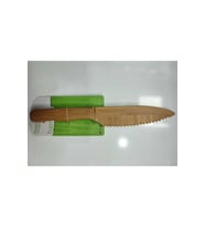 %100 Bambu Çok Amaçlı Bıçak-tırtıklı Keskin Dekoratif Ekmek Bıçağı