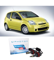 Citroen C2 Led Xenon Uzun + Kısa Far Ampulü H4 Ultimate Yeni Seri Beyaz