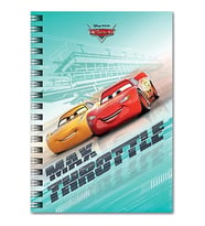 Cars 80 Yaprak Çizgili A6 Not Defteri Spiralli - 3 adet