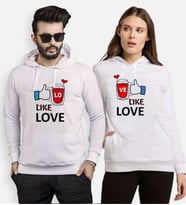 Tshirthane Like Love Sevgili Kombinleri Kapüşonlu Kombini (Tek Ürün Fiyatıdır.)