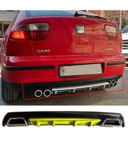 Seat Leon Mk1 Sarı Difüzör Çiftli Kare Egzoz Görünümlü D Tip Difizör