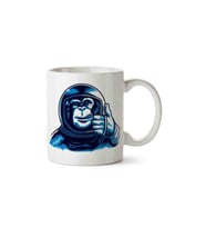 Astronot Maymun Monkeys Astronaut Space Porselen Kupa Bardak