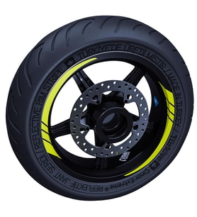 Floresan Sarı Moto GP İç Jant Şeridi Sticker Çınar Extreme
