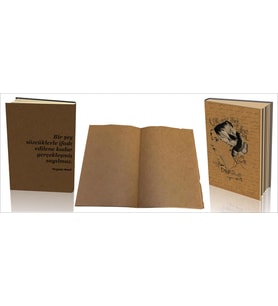 Hobi defteri / Kraft kağıt anı defteri / Nostaljik Defter