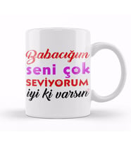 Babalar Günü Babaya Hediye 03 Kupa Bardak Porselen