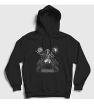 Presmono Unisex Siyah Queen Behemoth Kapüşonlu Sweatshirt 16806tt
