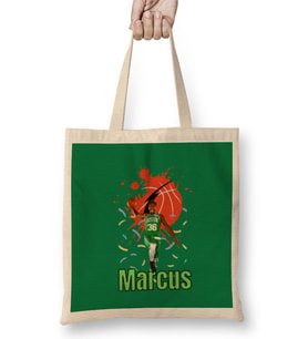 Marcus Smart Vintage Art - Legend Basketball Gift Bez Çanta Uzun Saplı