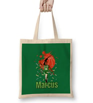 Marcus Smart Vintage Art - Legend Basketball Gift Bez Çanta Uzun Saplı