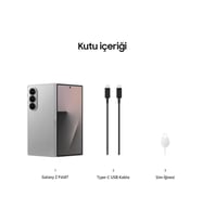 Samsung Galaxy Z Fold 7 256 12 GB (Samsung Türkiye Garantili) Gümüş