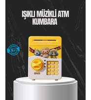 Sarı Renk Otomatik Para Çeken Şifreli Çocuk Kumbarası