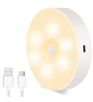 Durukar® Hareket Sensörlü Usb Şarjlı Spot Lamba Mıknatıslı ve Yapışkanlı Gün Işığı Renk Led