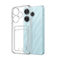 Redmi 13 4G Kılıf Kart Şeffaf Silikon - Şeffaf
