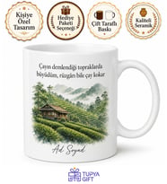 Rize Memleket Temalı Kişiye Özel Baskılı Kupa Bardak Hemşehri Hediye