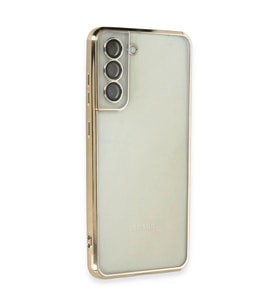 Galaxy S21 Fe Kılıf  Lensli  - Gold