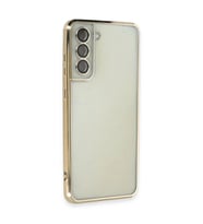 Galaxy S21 Fe Kılıf  Lensli  - Gold