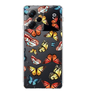PrintiFy Poco X5 Pro 5G ile Uyumlu Water Color 2  Kamera Korumalı Şeffaf  Kılıf