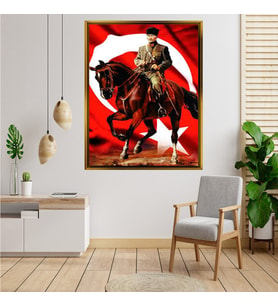 ÇERÇEVELİ ATATÜRK TABLO S473