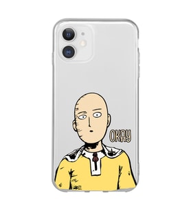 Iphone 11 Uyumlu One Punch Man Tasarımlı Şeffaf Telefon Kılıfı