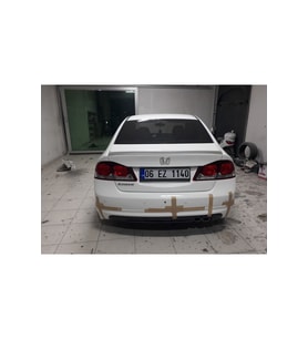 HONDA CİVİC FD6 MUGEN ARKA TAMPON EKİ FİBERGLASS BOYASIZ