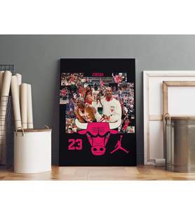 Michael Jordan Kanvas Tablo 40x55cm NBA Poster