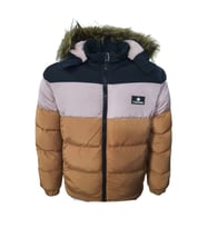 Columbia C01807 Unisex Şişme Dolum İçi Kürklü Kapüşonlu Mont - C01807 - Turuncu