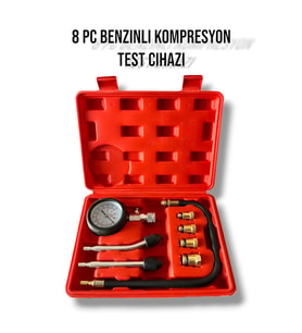 8 Parça Motor Kompresyon Test Cihazı Seti, Hassas ve Güvenilir Ölçüm