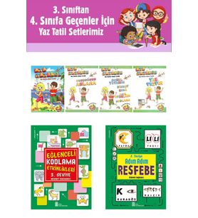 3.Sınıftan 4.Sınıfa Geçenler İçin Ata Tatilde Seti +Kodlama+Resfebe