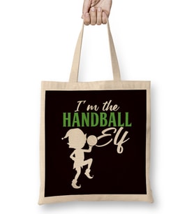 Handball Elf Handballer Ball Sports Coach Team Trainer Game Bez Çanta Uzun Saplı