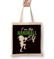 Handball Elf Handballer Ball Sports Coach Team Trainer Game Bez Çanta Uzun Saplı