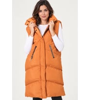 Dewberry Kadın %100 Polyester Yelek Camel Z9743 Günlük Dış Giyim, Kazak ve Gömlek Kombini, Seyahat Gardırobu